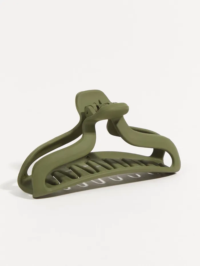 Women Altar039d State Hair Accessories Open Crescent Claw Clip Olive