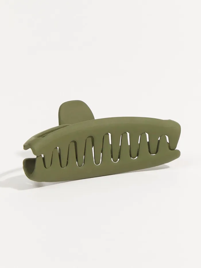 Women Altar039d State Hair Accessories Open Crescent Claw Clip Olive