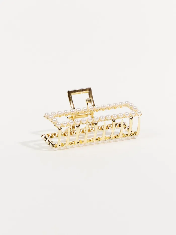 Women Altar039d State Hair Accessories Pearl Rectangle Claw Clip Pearl