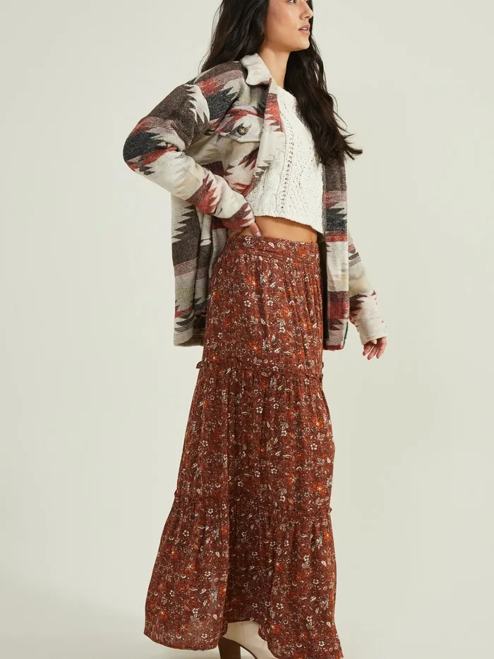 Women Altar039d State Jackets Beth Aztec Woven Shacket Beigerust