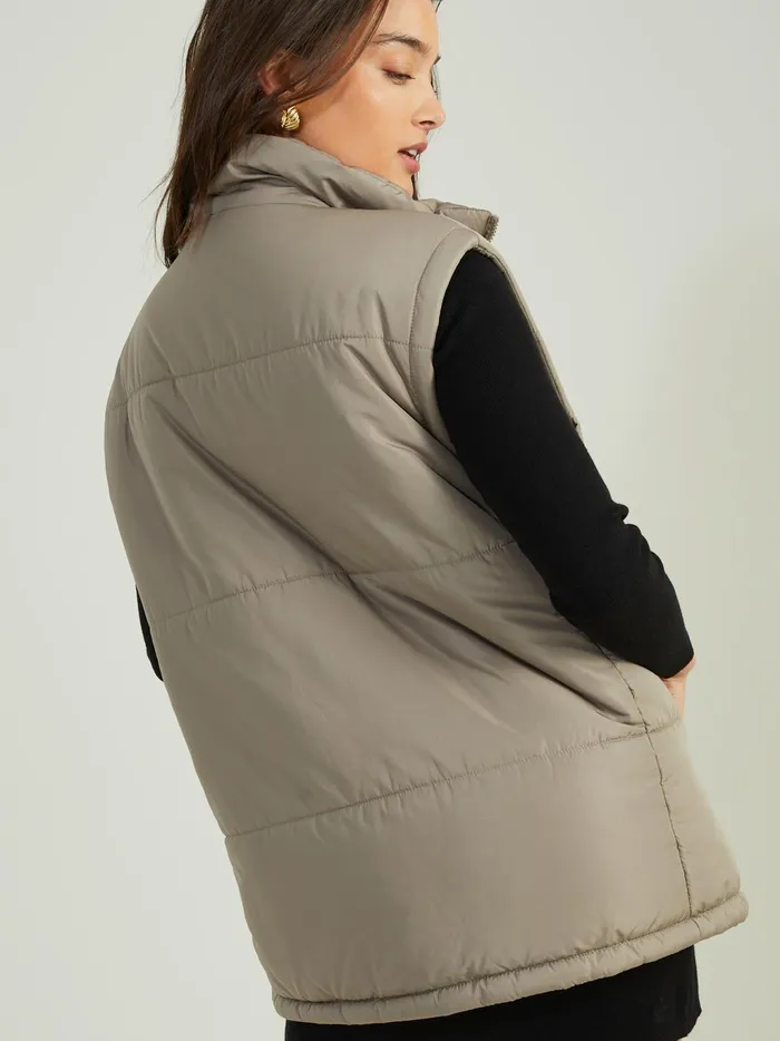 Women Altar039d State Jackets Maye Puffer Vest Slategreen