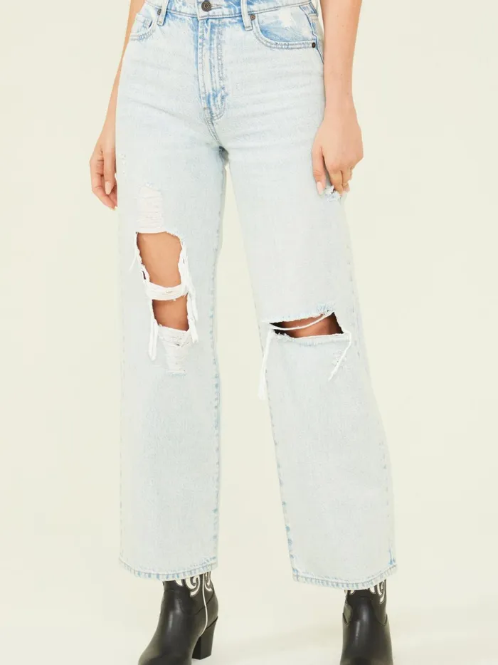 Women Altar039d State Jeans Kenzie Straight Leg Jeans Lightwash