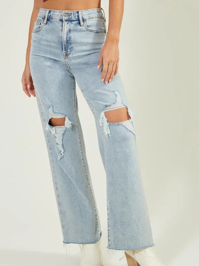 Women Altar039d State Jeans Kiara Straight Leg Jeans Lightwash