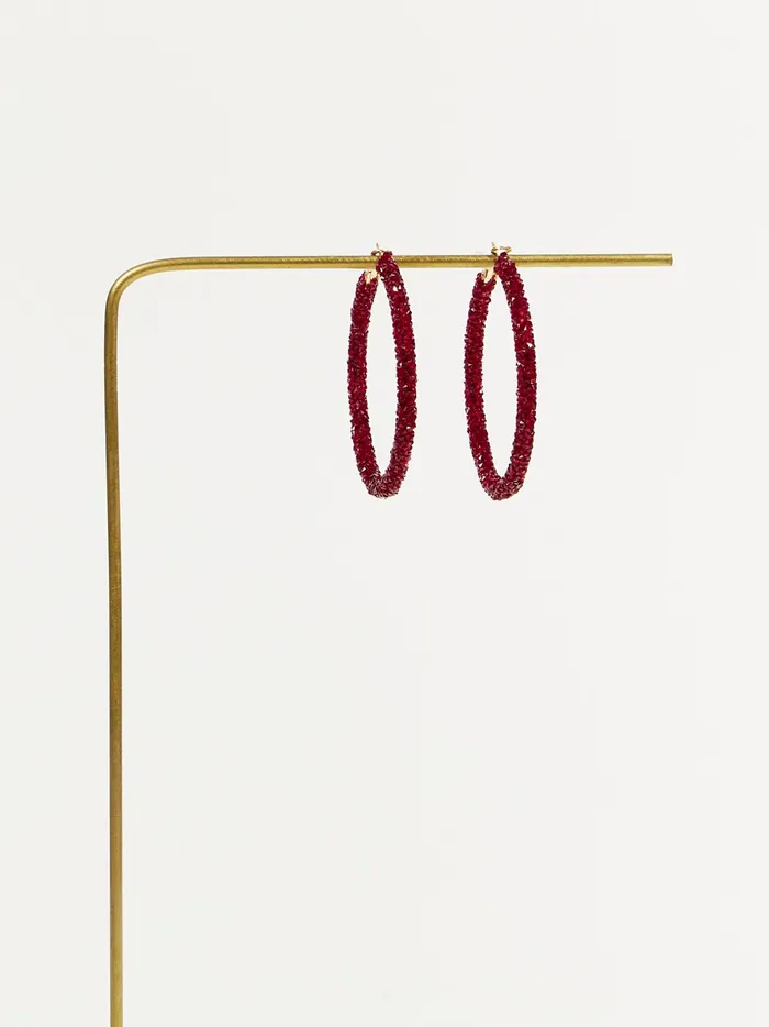 Women Altar039d State Jewelry Moonstone Earrings Burgundy