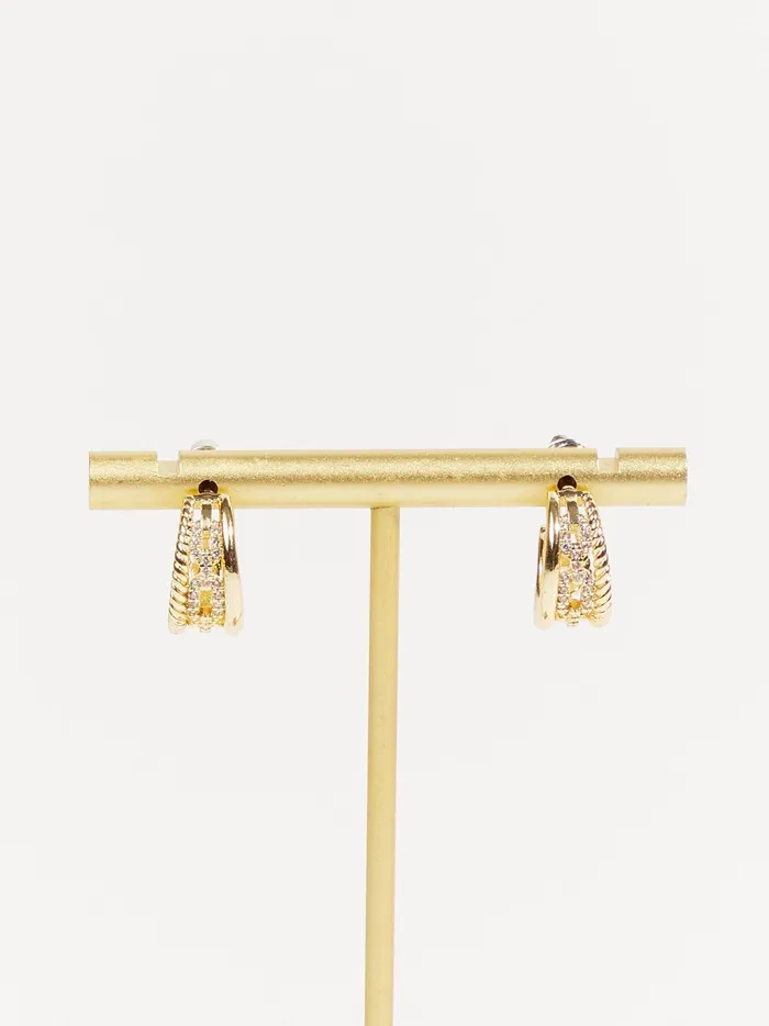 Women Altar039d State Jewelry Paperclip Twist Earrings Gold