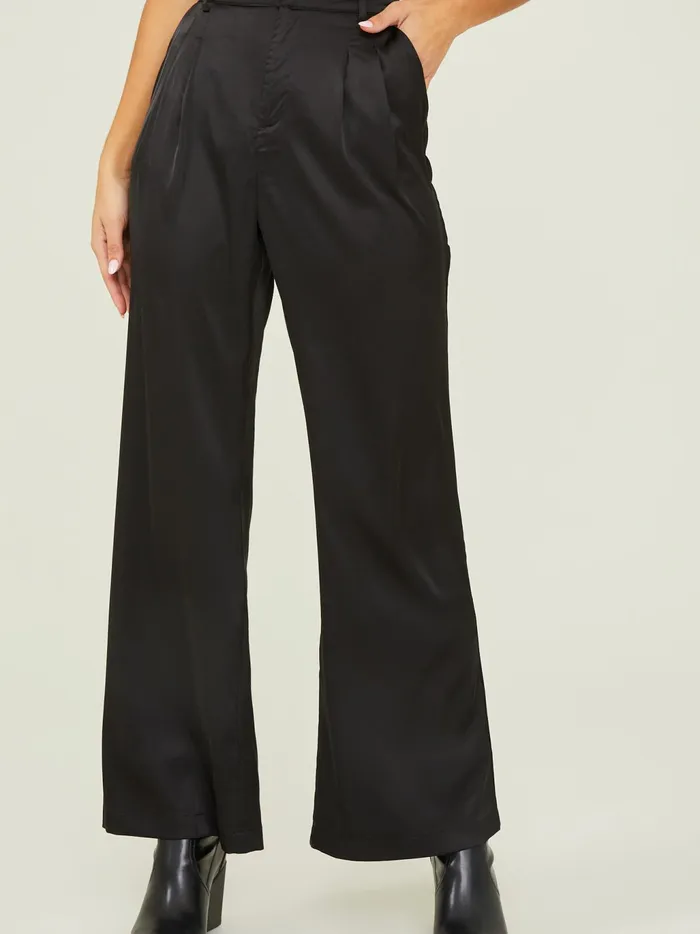 Women Altar039d State Pants Remi Satin Trouser Pants Black