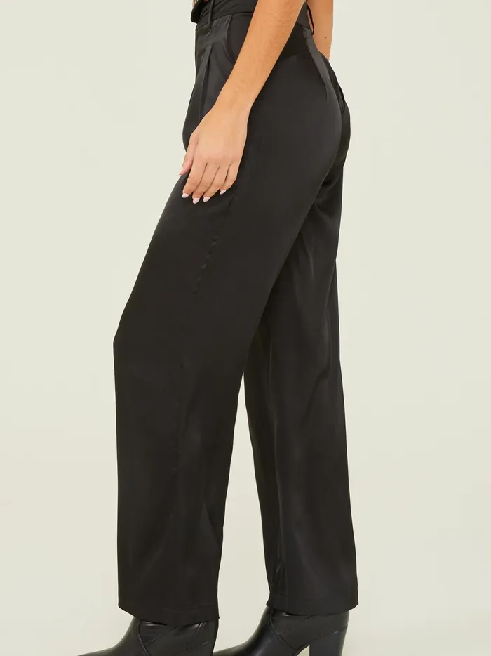 Women Altar039d State Pants Remi Satin Trouser Pants Black