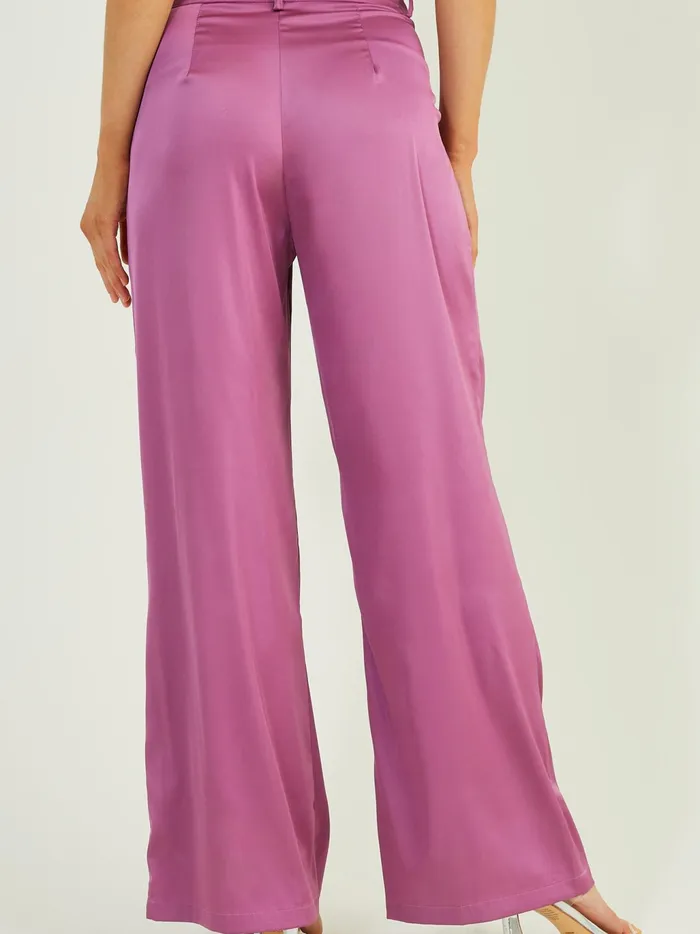 Women Altar039d State Pants Remi Satin Trouser Pants Magenta