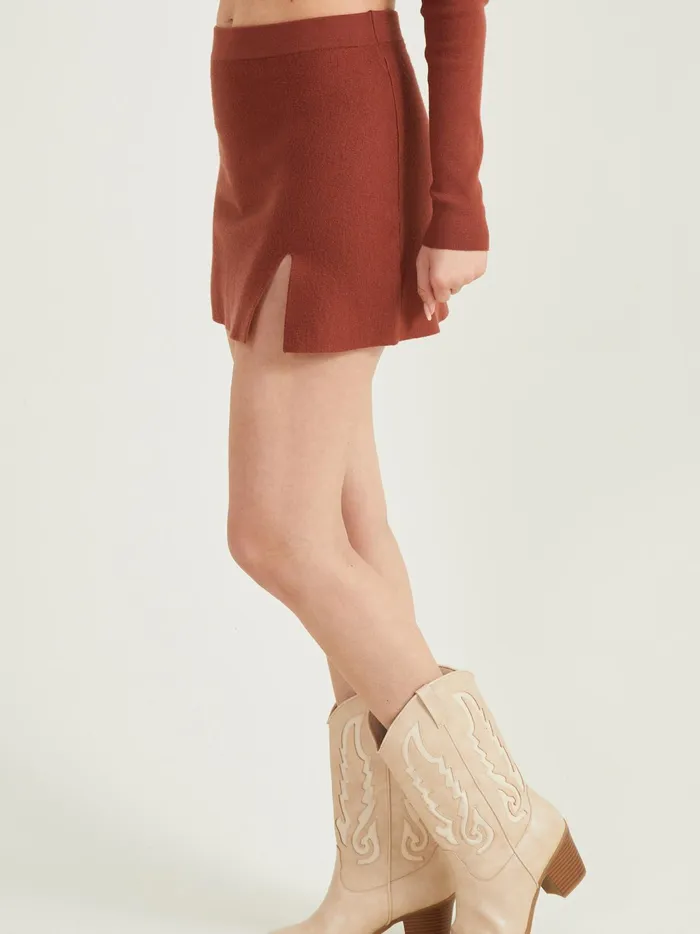 Women Altar039d State Skirts Skorts Isabelle Sweater Mini Skirt Rust