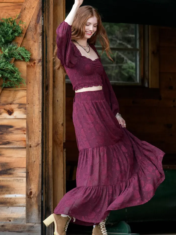 Women Altar039d State Skirts Skorts Veron Floral Maxi Skirt Raisin