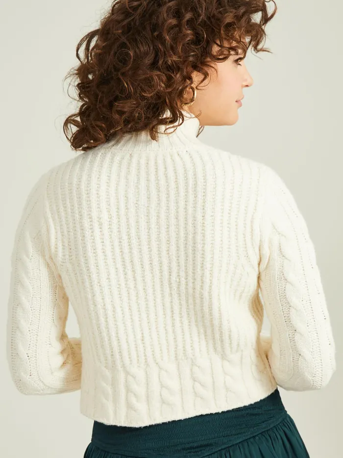 Women Altar039d State Sweaters Legacy Cropped Sweater Cream