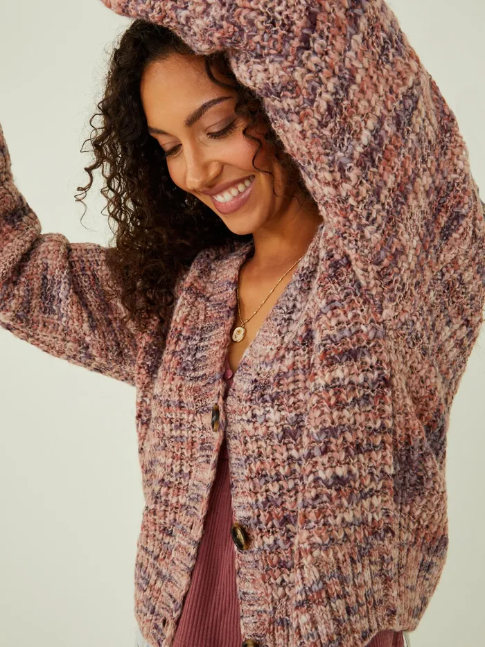 Women Altar039d State Sweaters Reign Marled Chunky Cardigan Adoberose
