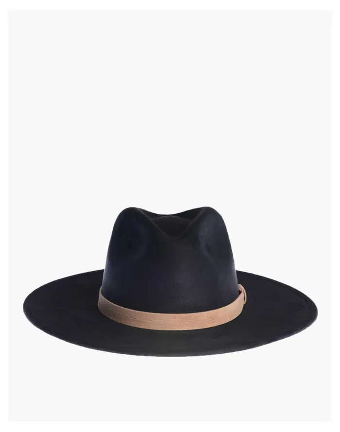 Women ASN Vegan Suede Adam Rancher Hat Black Madewell Hats