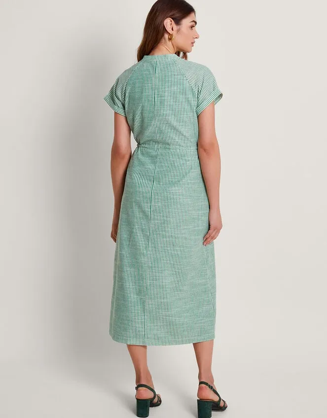Women Athena Stripe Dress Green Monsoon Dresses