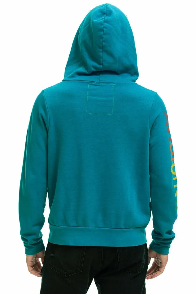 Women AVIATOR NATION ASPEN HOODIE 8211 TEAL Aviator Nation Hoodies Women AVIATOR NATION ASPEN HOODIE 8211 TEAL Aviator Nation Hoodies