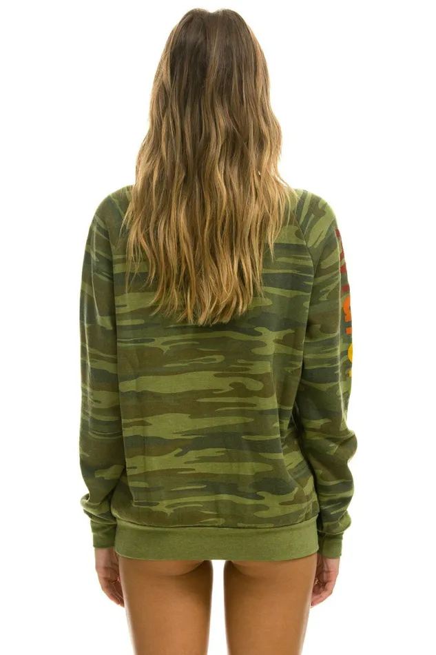 Women AVIATOR NATION HA 8211 CREW SWEATSHIRT CAMO Aviator Nation UnisexCrewSweatshirt Women AVIATOR NATION HA 8211 CREW SWEATSHIRT CAMO Aviator Nation UnisexCrewSweatshirt