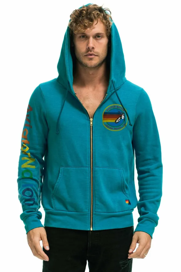 Women AVIATOR NATION LAGUNA BEACH HOODIE 8211 TEAL Aviator Nation Hoodies Women AVIATOR NATION LAGUNA BEACH HOODIE 8211 TEAL Aviator Nation Hoodies