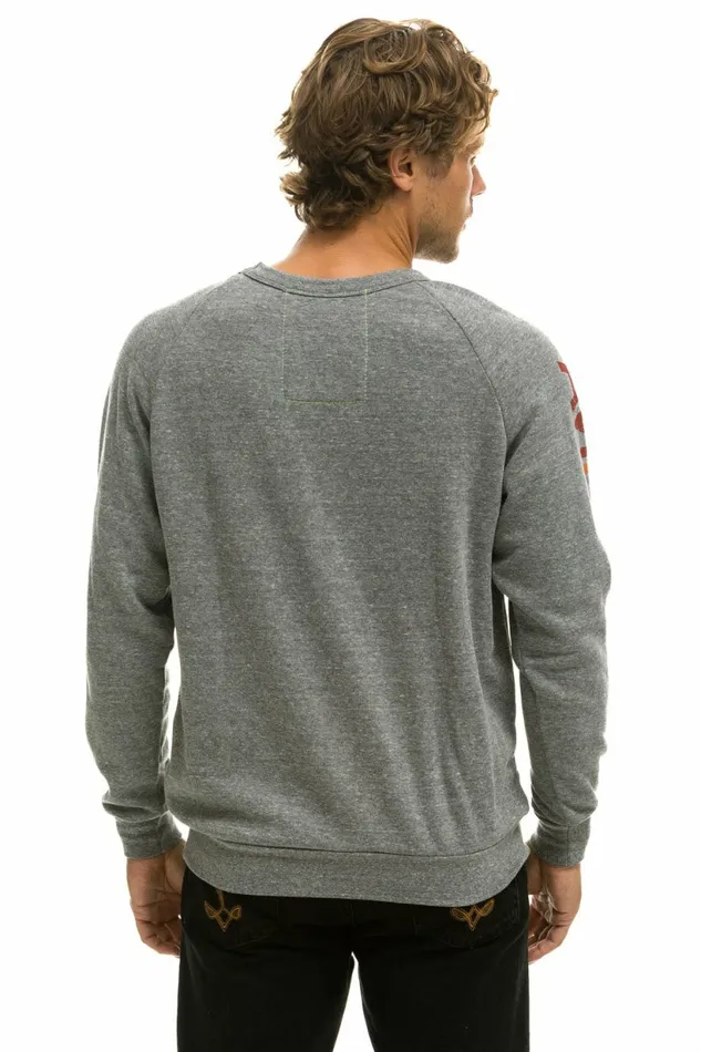 Women AVIATOR NATION LAGUNA BEACH SWEATSHIRT 8211 HEATHER GREY Aviator Nation UnisexCrewSweatshirt Women AVIATOR NATION LAGUNA BEACH SWEATSHIRT 8211 HEATHER GREY Aviator Nation UnisexCrewSweatshirt