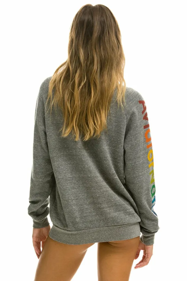 Women AVIATOR NATION LAGUNA BEACH SWEATSHIRT 8211 HEATHER GREY Aviator Nation UnisexCrewSweatshirt Women AVIATOR NATION LAGUNA BEACH SWEATSHIRT 8211 HEATHER GREY Aviator Nation UnisexCrewSweatshirt