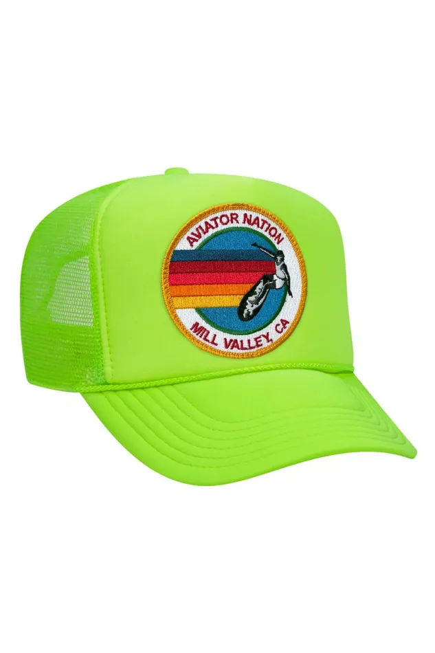 Women AVIATOR NATION MILL VALLEY TRUCKER HAT Aviator Nation TruckerHats
