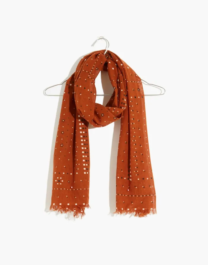Women Bandana Print Scarf Mwl Bandana Burnt Clay Madewell Scarves and Capes