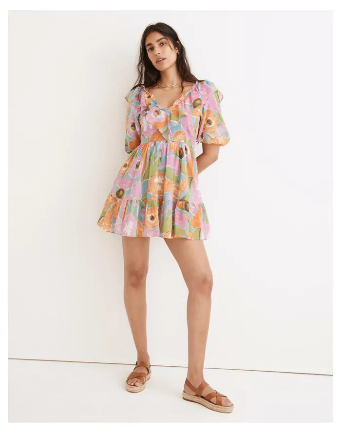 Women Banjanan Scorpio Mini Dress In Euphoric Bloom Euphoric Bloom Breeze Madewell Dresses
