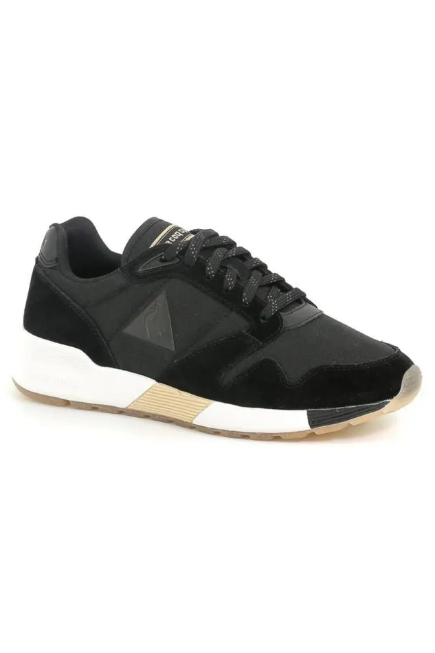 Women Baskets Le Coq Sportif Omega X Metallic BlackRose Gold Brentiny Paris Sneakers