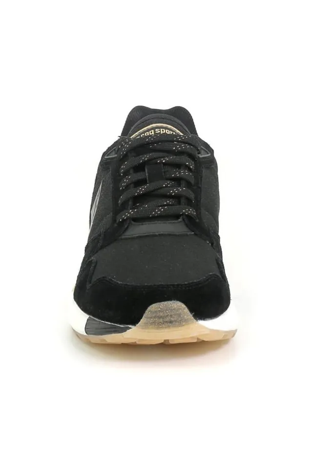 Women Baskets Le Coq Sportif Omega X Metallic BlackRose Gold Brentiny Paris Sneakers