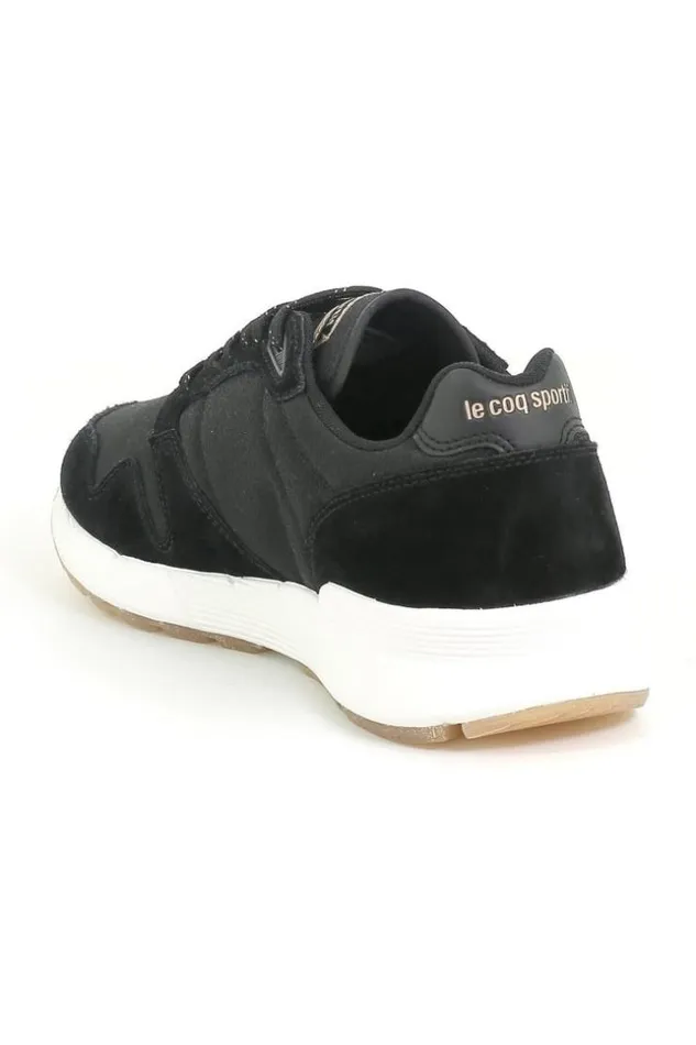 Women Baskets Le Coq Sportif Omega X Metallic BlackRose Gold Brentiny Paris Sneakers