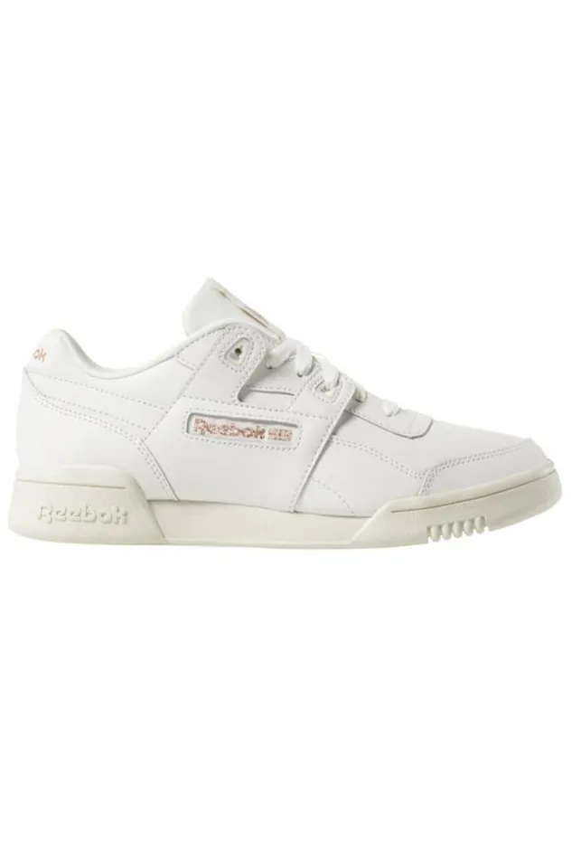 Women Baskets Reebok Workout Lo Plus Blanc Brentiny Paris Sneakers