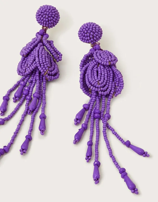 Women Beaded Drop Earrings Monsoon Jewellery and Hair