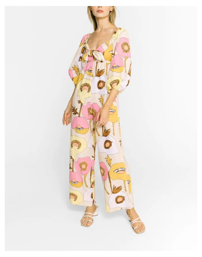 Women BEL KAZAN Juna Jumpsuit In Print Multi Madewell Jumpsuits and Overalls
