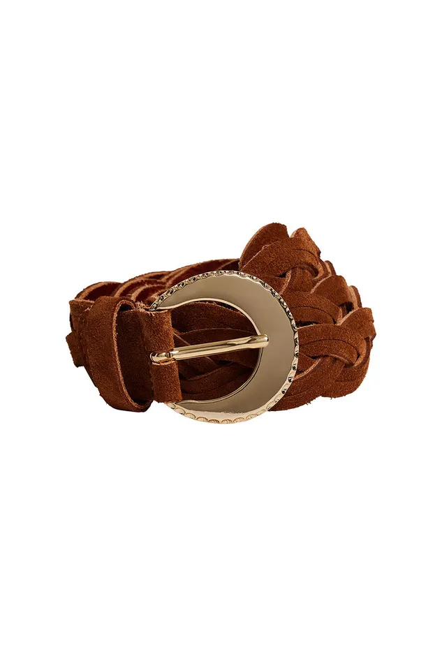 Women Belt Nefle Noisette Ceinture Cuir Marron Clair Des Petits Hauts Belts