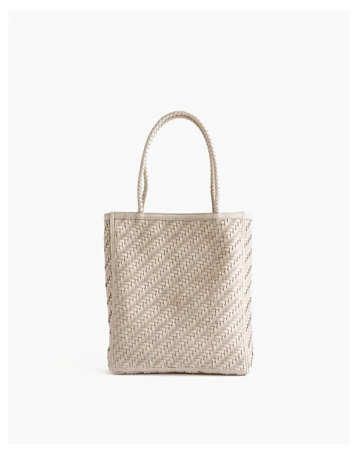 Women Bembien Leather Le Tote Bag Cream Madewell Totes