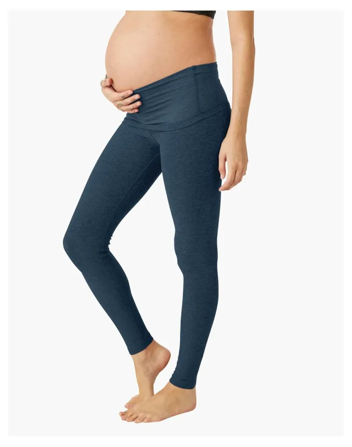 Women Beyond Yoga Spacedye Love The Bump Midi Maternity Legging Navy Madewell Activewear Women Beyond Yoga Spacedye Love The Bump Midi Maternity Legging Navy Madewell Activewear