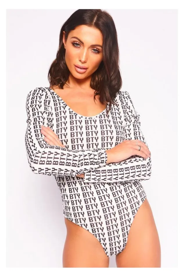 Women Body Color White With Black Pattern Bty Brentiny Paris Bodies