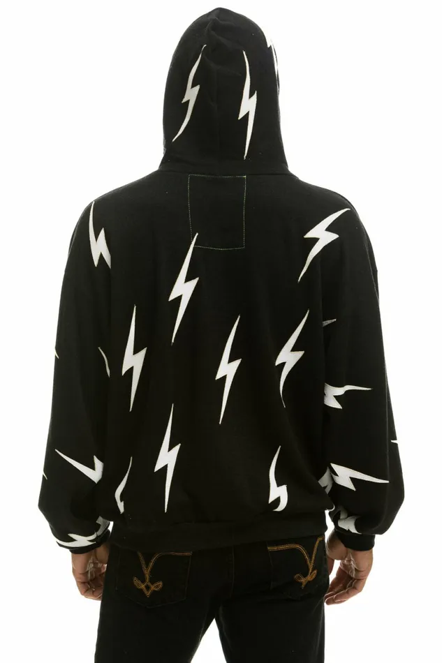 Women BOLT STITCH REPEAT RELAXED PULLOVER HOODIE WITH POCKET ZIPPERS 8211 BLACK WHITE Aviator Nation BoltCollection Women BOLT STITCH REPEAT RELAXED PULLOVER HOODIE WITH POCKET ZIPPERS 8211 BLACK WHITE Aviator Nation BoltCollection