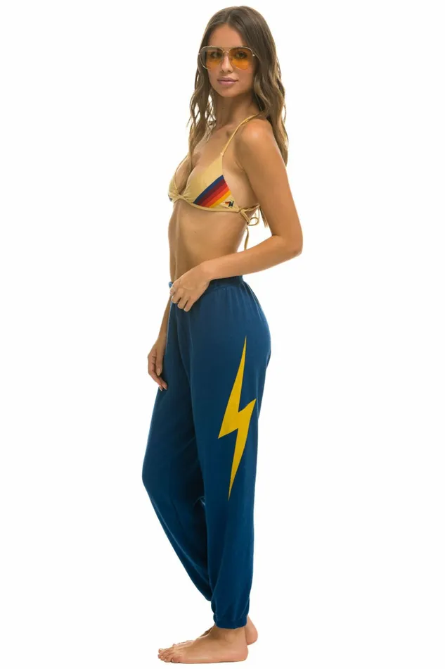 Women BOLT SWEATPANTS 8211 ROYAL Aviator Nation Sweatpants