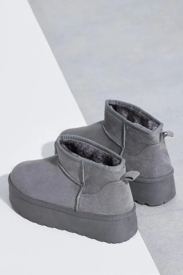 Women Bottine Grise Chausson En Velours Compens Montant Grey Brentiny Paris Ankle Boots 8211 Boots Women Bottine Grise Chausson En Velours Compens Montant Grey Brentiny Paris Ankle Boots 8211 Boots