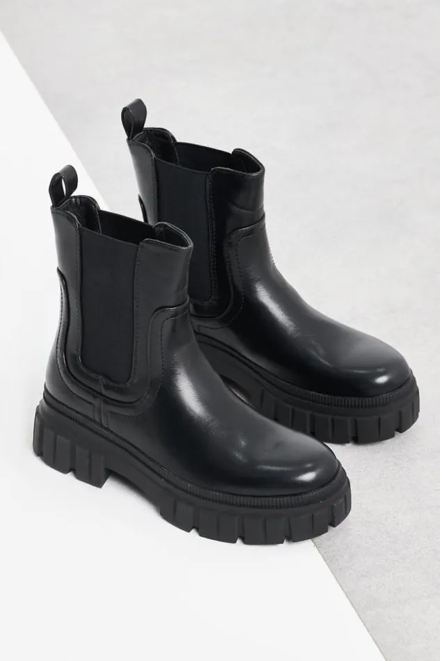 Women Bottines Noires Enfiler Black Brentiny Paris White Tops