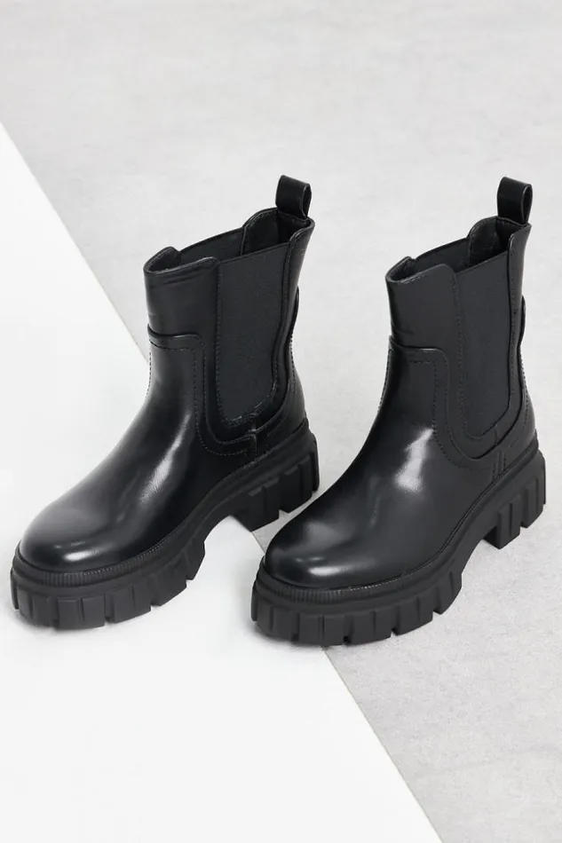 Women Bottines Noires Enfiler Black Brentiny Paris White Tops