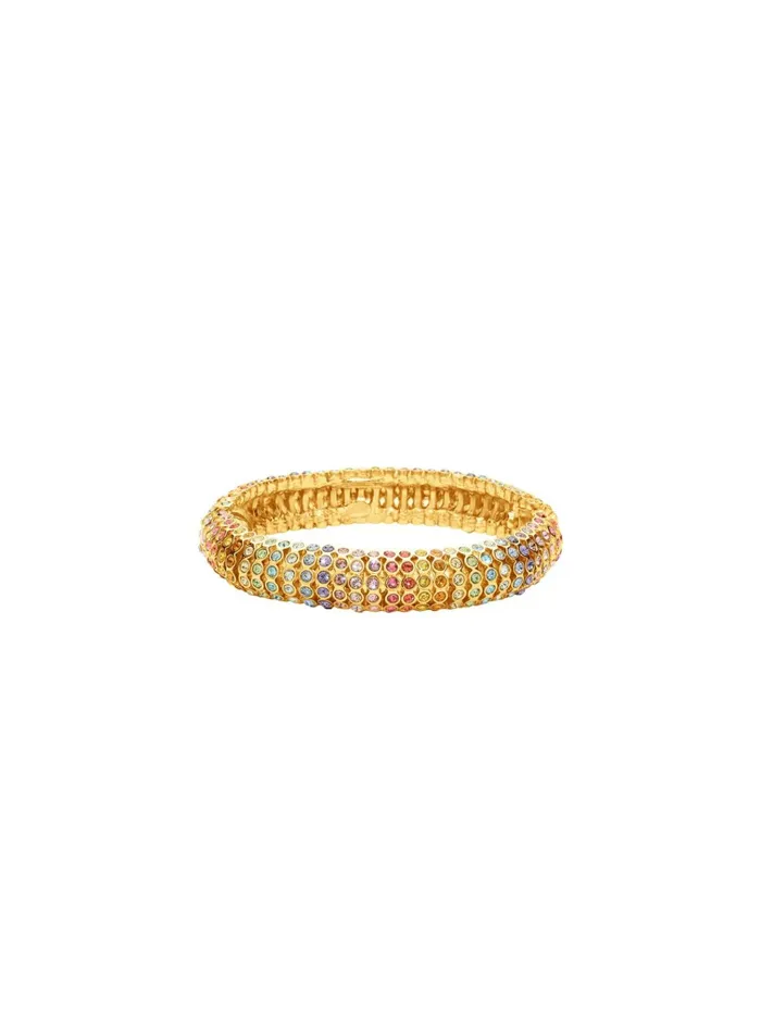 Women Bracelets Oscar De La Renta Slim Disco Cuff Rainbow