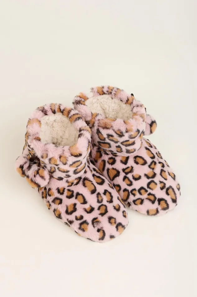 Women Brakeburn Boots Brown Leopard Bring Me Coffee Slipper Boots