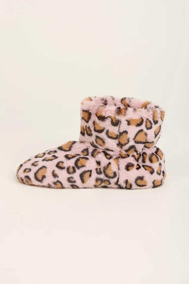 Women Brakeburn Boots Brown Leopard Bring Me Coffee Slipper Boots