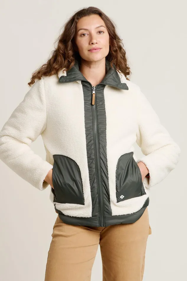 Women Brakeburn Coats And Jackets Khaki Fortunes Reversible Jacket