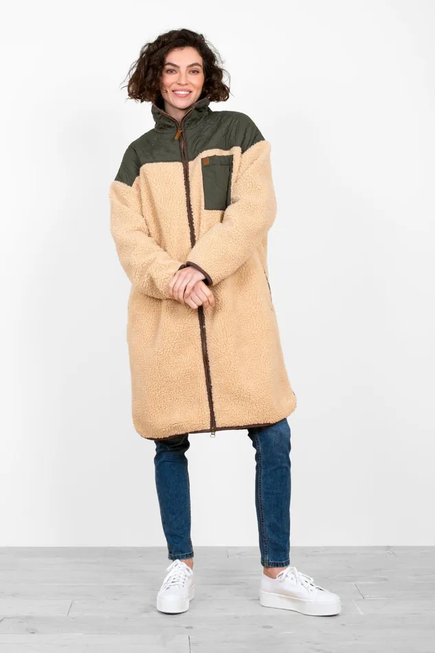 Women Brakeburn Coats And Jackets Teddy Longline Borg Jacket