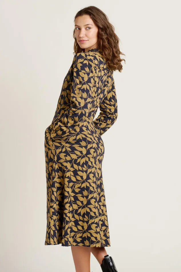 Women Brakeburn Dresses Blue Charlotte Midi Shirt Dress