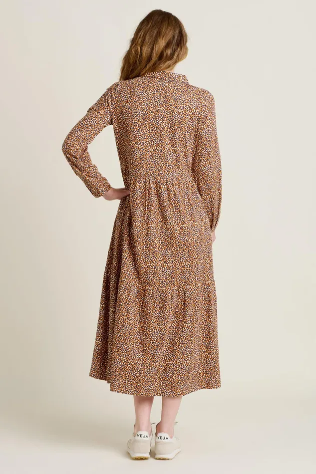 Women Brakeburn Dresses Brown Painted Spot Maxi Dress