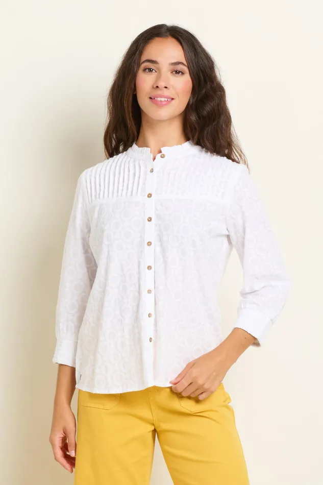 Women Brakeburn Shirts White Maisie Blouse