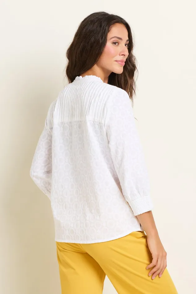 Women Brakeburn Shirts White Maisie Blouse